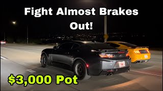 Camaro Vs Mustang Gone Bad! #Camaro #Mustang #Race