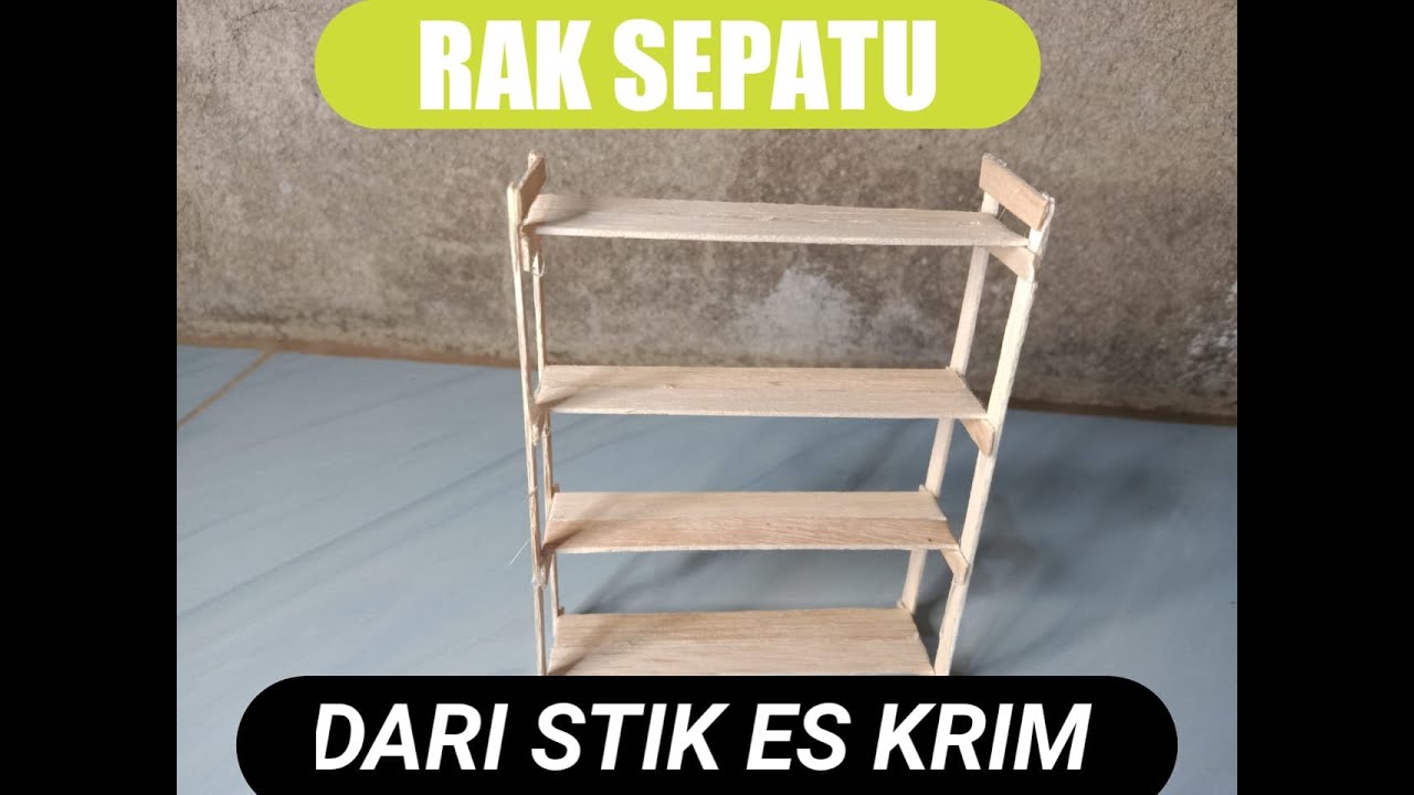 Cara membuat rak dari stik es krim
