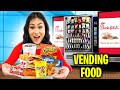 Eating Only VENDING MACHINE FOOD for 24 Hours!!