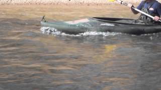 Kayak on Back Creek Perception angler