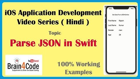 JSON Parsing in Swift 5 | JSON Data in Swift 5 | Hindi | Easiest Way