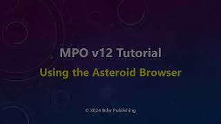 The v12 MPO Canopus Asteroid Browser