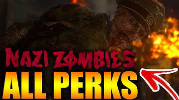 "WW2 ZOMBIES" ALL 8 PERKS EFFECTS/ABILITIES - (The Final Reich) Tips & Tricks!