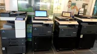 How to set Protectd scan PDF in konica Minolta 367 photocopier machine