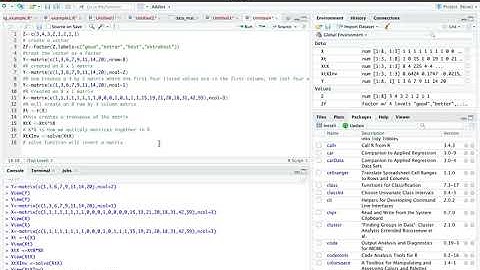 ECON 3460: Matrix Multiplication in R