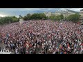 Manifestants en nombre contre le pass sanitaire - Paris - 24/07/2021 [VUE AÉRIENNE][4K]