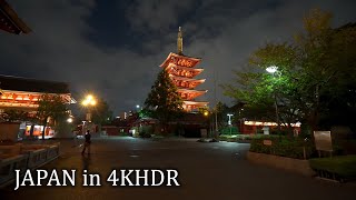 4K・ Tokyo Asakusa  evening to night・4K HDR