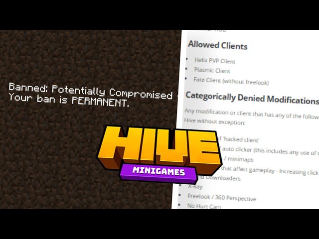 Things That Get You Banned On The Hive... (Minecraft Bedrock) - Youtube