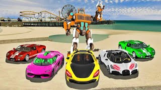 Robot Transform Battle Game - Android screenshot 5