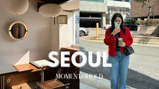 Seoul vlog | Work trip, Korean food, aesthetic cafes & retail shops in March