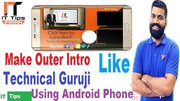 How to make outer intro like Technical Guruji in Urdu/Hindi Video Taturial