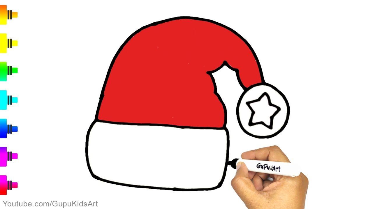 Santa Drawing - and the Santa Hat, Too! - Drawings Of...