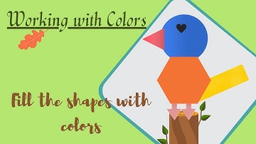Working with colors in Ms Paint Part-3 || Kids Hub