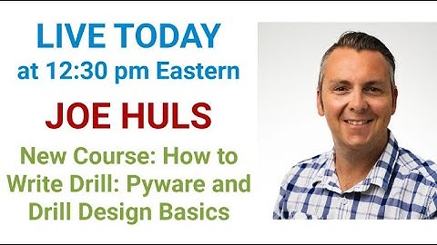 Learn To Write Drill - a Great New Course