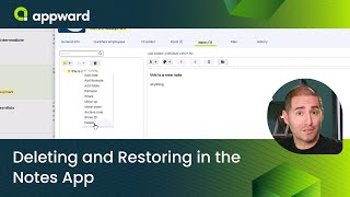 Deleting and Restoring in the Notes App