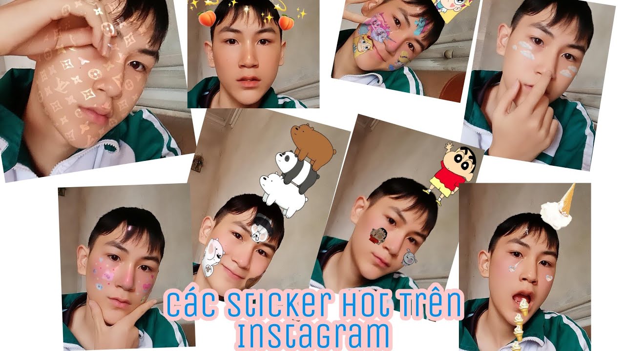 Hướng Dẫn Tìm Các Sticker Đẹp Hot Trên Instagram ❤Sticker Filter  :Lv.Gấu.Bt21.Kem.Vv - Youtube