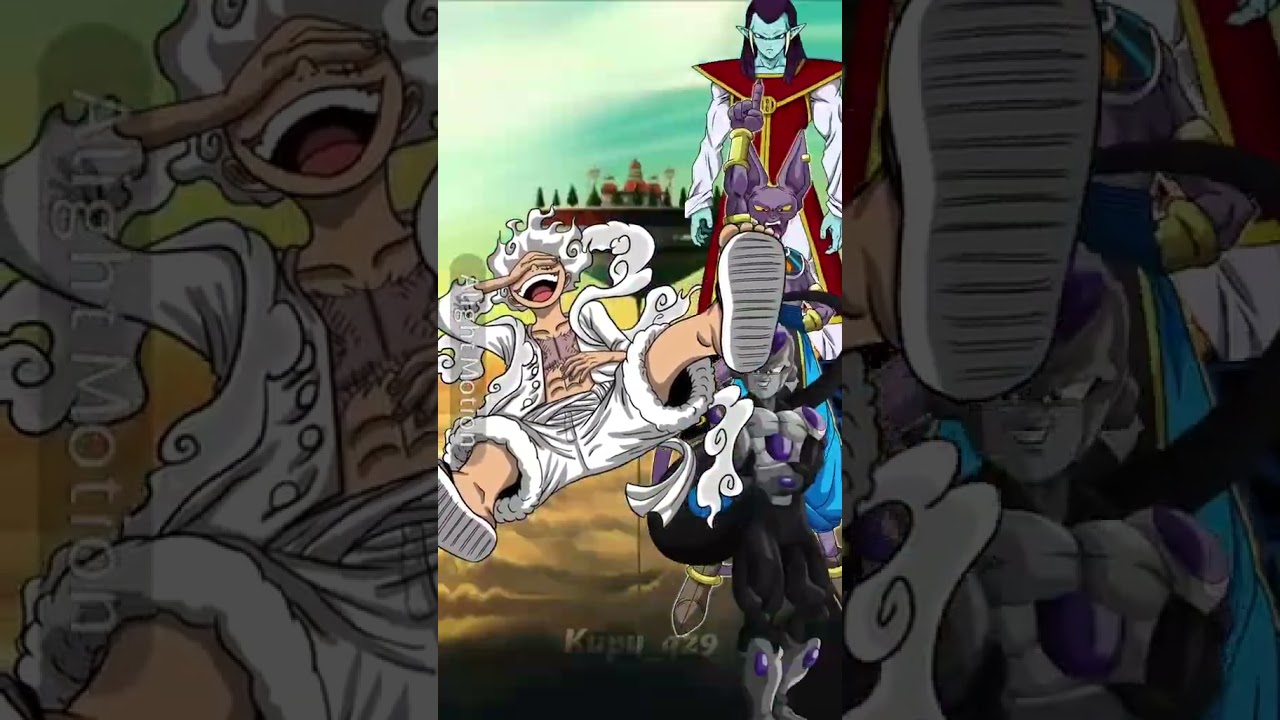 luffy gear 5 vs DB characters