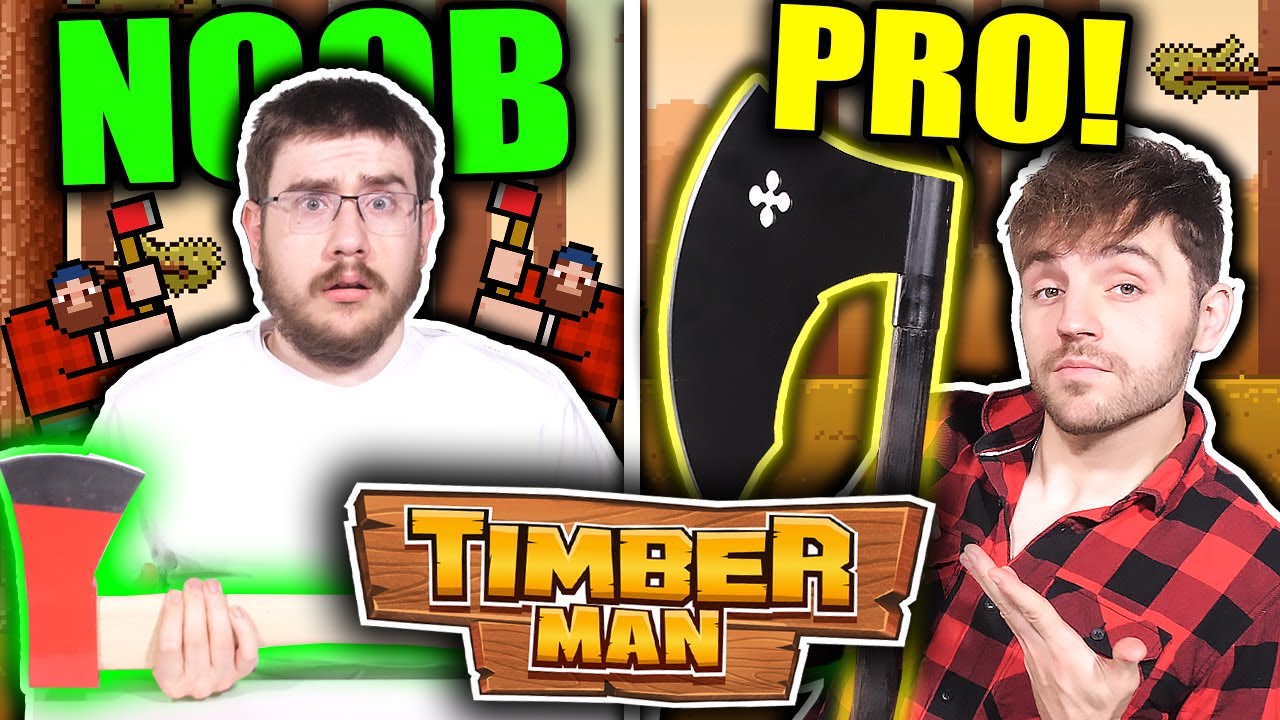 NOOB vs PRO w TIMBERMAN! *wkurzająca gra*