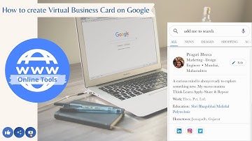 How to create Virtual Business Card on Google Search || Online Tools