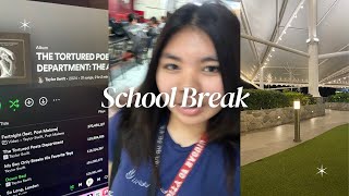 school break [vlog]👩🏻‍🍳 getting a new haircut, cooking, school year recap