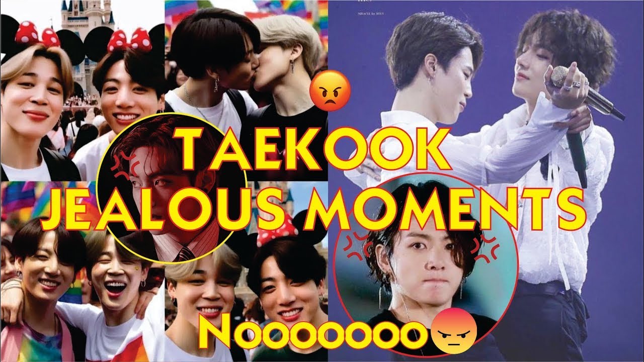 Taekook jealous moments p3 When Jungkook and Jimin get too close - YouTube