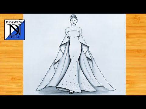 How to Draw a Dress - Easy Drawing Tutorial For Kids