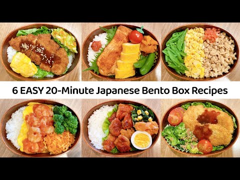 6 EASY 20-Minute Japanese Lunch Box Recipes  Quick amp Simple Bento Box Recipes for Beginners