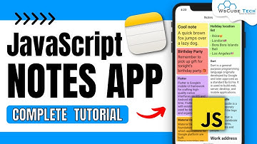 Build Your Own Notes Taking App using JavaScript | JavaScript Notes App Project