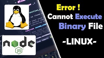 Mengatasi Error Cannot Execute Binary File  -  NodeJs Linux Ubuntu
