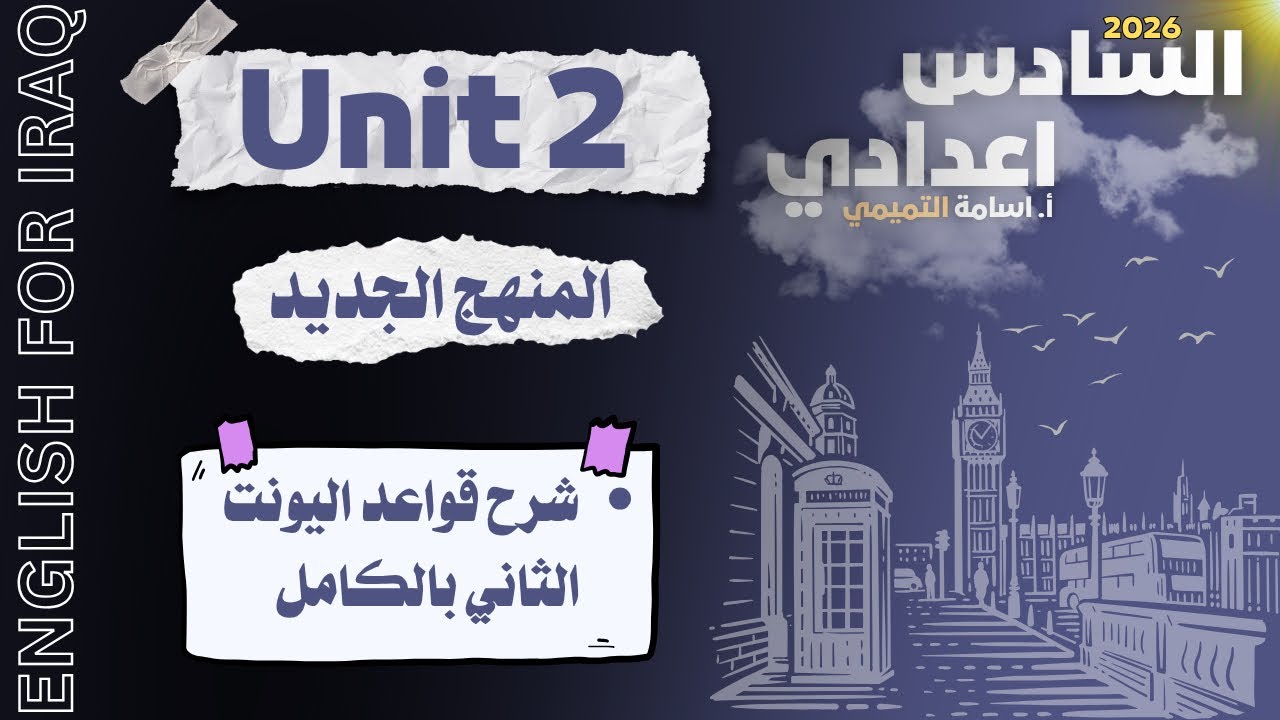 السادس اعدادي | اليونت الثاني المنهج الجديد | شرح القواعد بالكامل وبالتفصيل مع حل التمارين