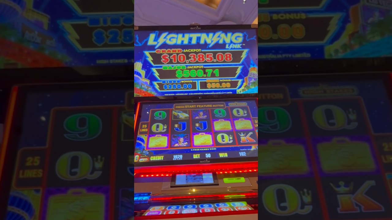 4 Trigger BONUS on Lightning Link High Stakes PAYS BIG ⚡️💼 