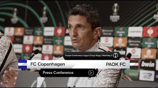 Press Conference FC Copenhagen Vs PAOK - PAOK TV