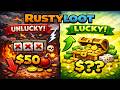 GOING FROM UNLUCKY TO LUCKY ON RUSTYLOOT!