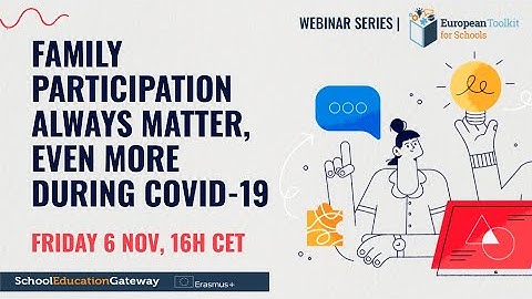 Family participation always matters – even more during the COVID-19 pandemic - Webinar