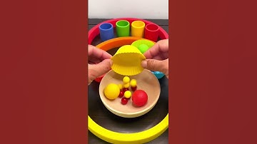 The Ultimate Color Sorting ASMR | Wooden Balls Reverse