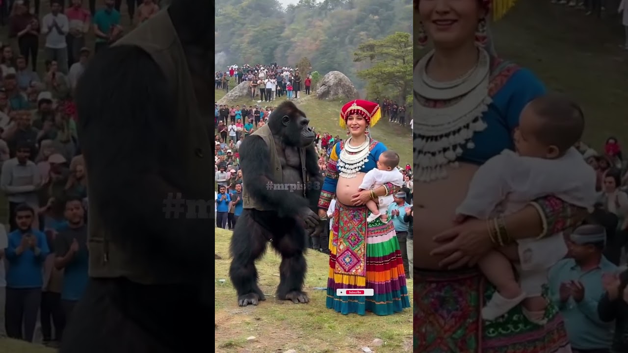 When gorillas and humans perform at the mountain top 