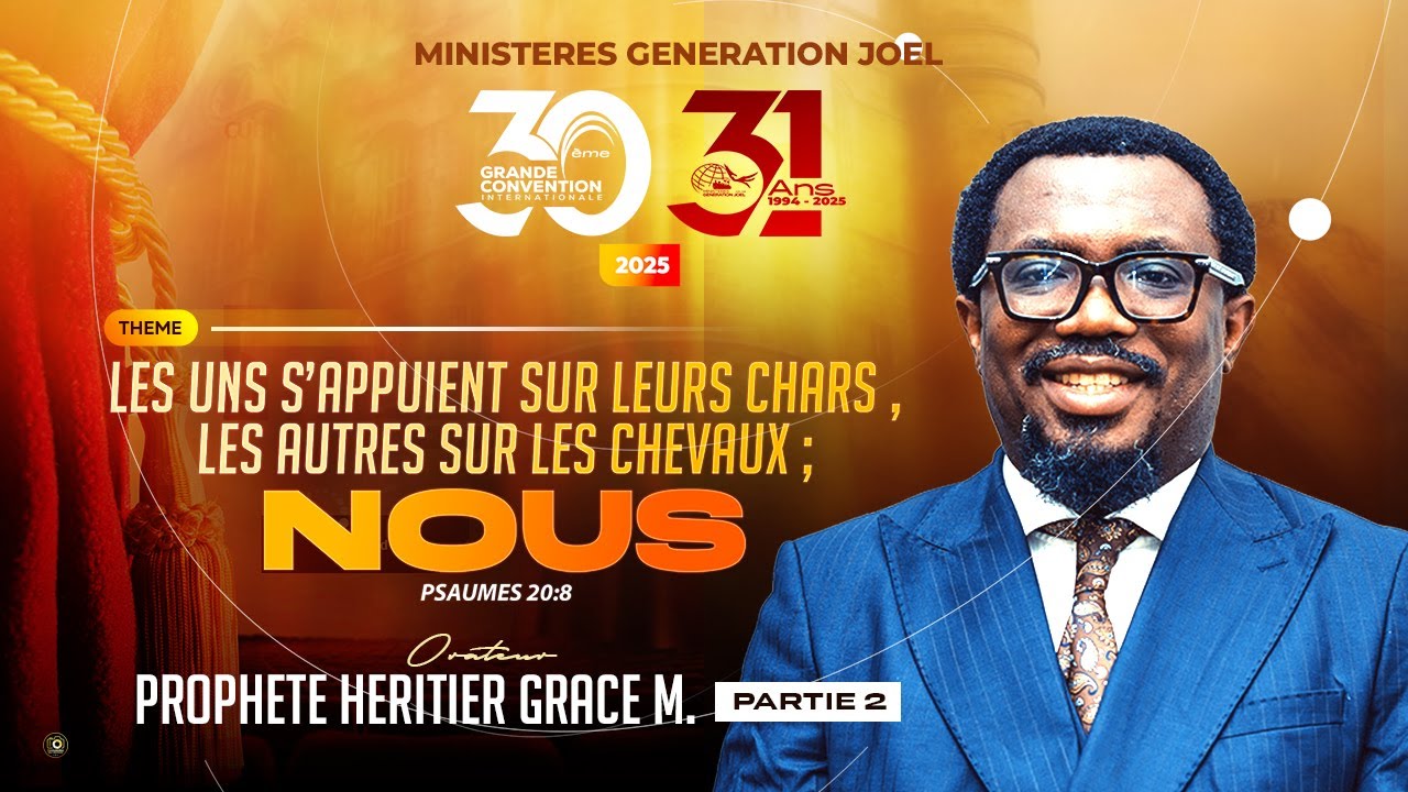Deuxieme intervention du #Prophète Héritier Grâce #Museba à la 30eme grande convention 2025