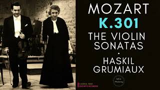 Mozart - Violin Sonata in C Major K. 301 (No.18) (Century's record.: Clara Haskil, Arthur Grumiaux)