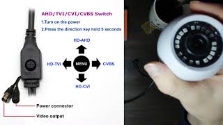 Переключение камеры CVBS/AHD/TVI без OSD
