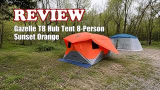Gazelle T8 Hub Tent - 8-Person Easy Setup Waterproof Camping Tent - Review