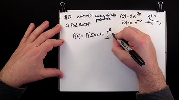 Probability Exponential Distribution: Finding Cumulative Distribution Function