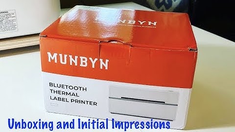 Munbyn Thermal Printer ITPP130B Unboxing and Review