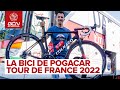 La Bici de Tadej Pocagar en el Tour de Francia 2022