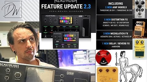 HeadRush Pedalboard Firmware Update 2.3 And Play Through Of New Features - Midi Clock Sync Fixed
