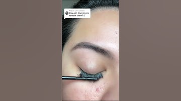Effortless lash removal at home #eyelashes