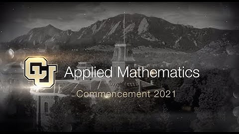 Spring 2021 Applied Mathematics Virtual Graduation Ceremony