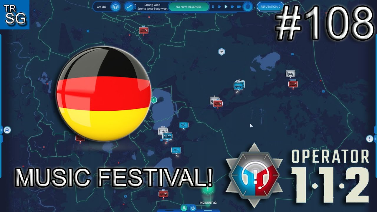 112 OPERATOR  SCENARIOS - GERMANY, MUSIC FESTIVAL! 