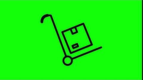 Animated Trolley Icon on Green Screen With Pop-up Sound