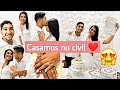 VLOG - NOSSO CASAMENTO NO CIVIL ❤️ 💍 |PREPARATIVOS | ALMOÇO EM FAMÍLIA |Diário da noiva Ep. 10 👰🏽😍❤️