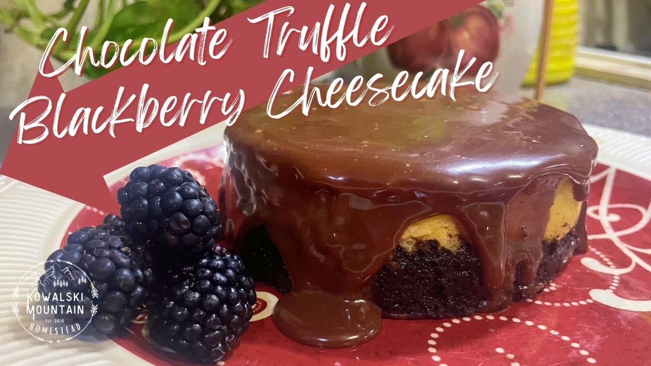 Chocolate Truffle Blackberry Cheesecake HIS and HERS Valentine's Day